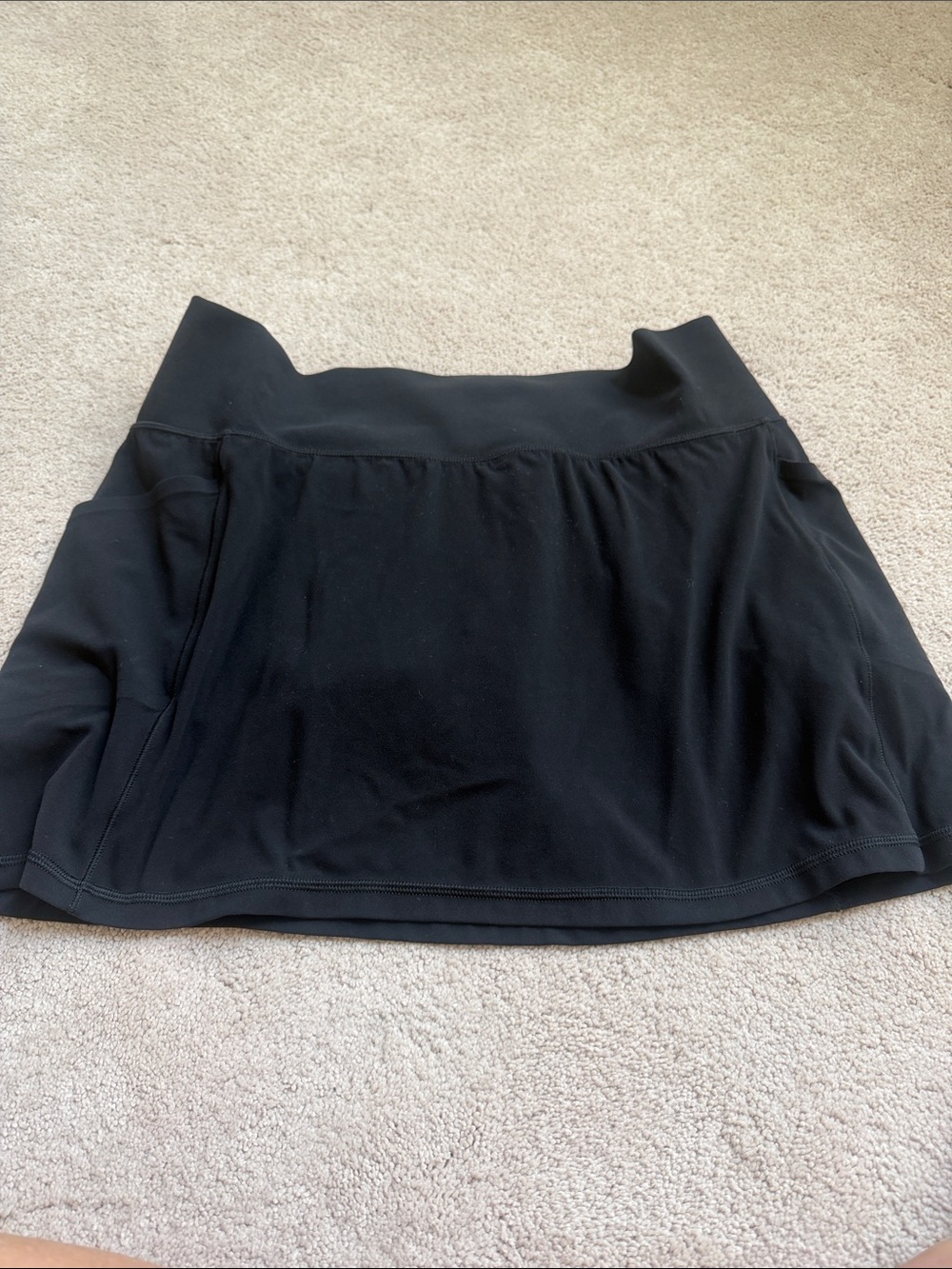 Athleta Black Performance Skort with Built-In Liner